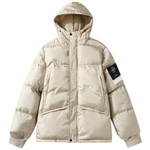Kakobuy Spreadsheets Stone Island Crinkle Reps Down Puffer Jacket Black Coat Medium