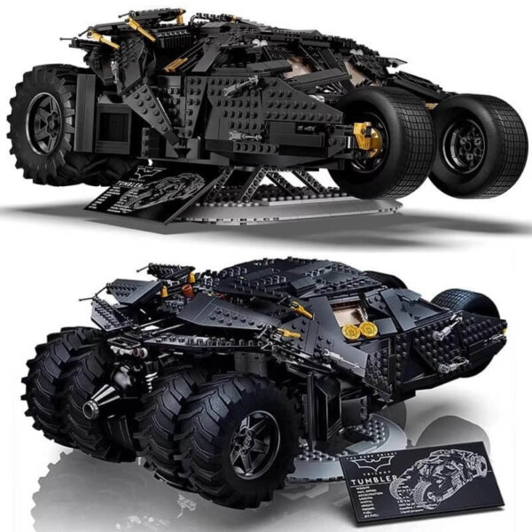 LEGO-compatible Dark Knight Batmobile building block model toy