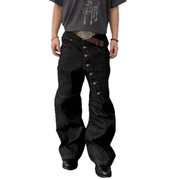 American-style curved-leg jeans