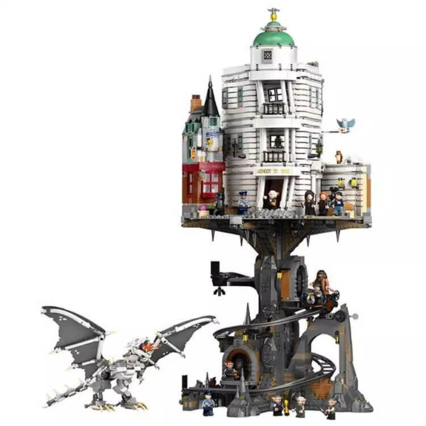 LEGO Harry Potter-compatible Gringotts Wizarding Bank building block model toy
